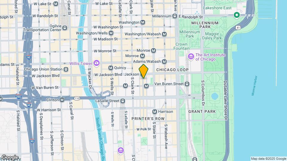 349 S Dearborn St Map and Location Details