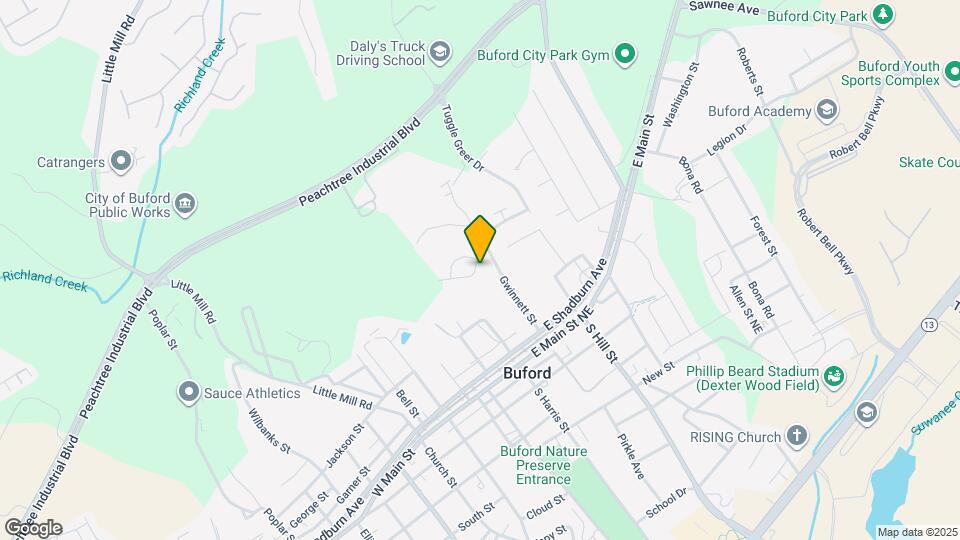 2303 Buford Town Dr Mapa y Detalles de la Ubicación