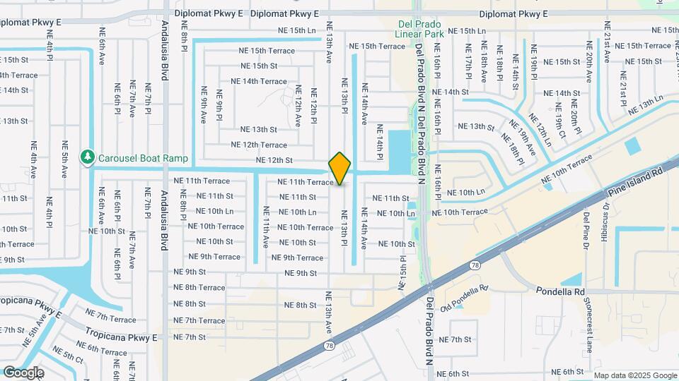 1106 NE 13th Pl Map and Location Details