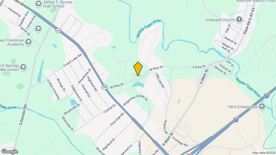 103 W Pine St Map and Location Details