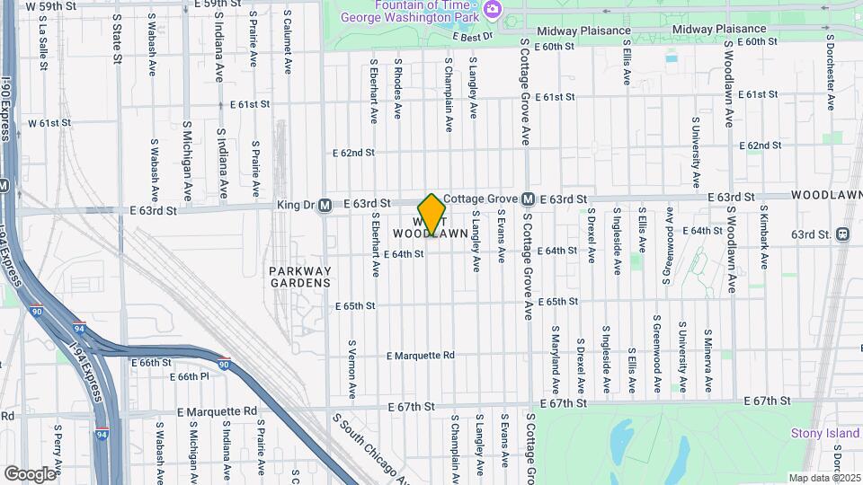 6349 S St Lawrence Ave Map and Location Details