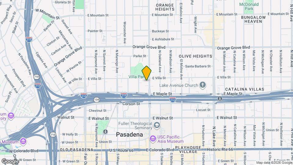 455 N Los Robles Ave, Unit 1 Map and Location Details