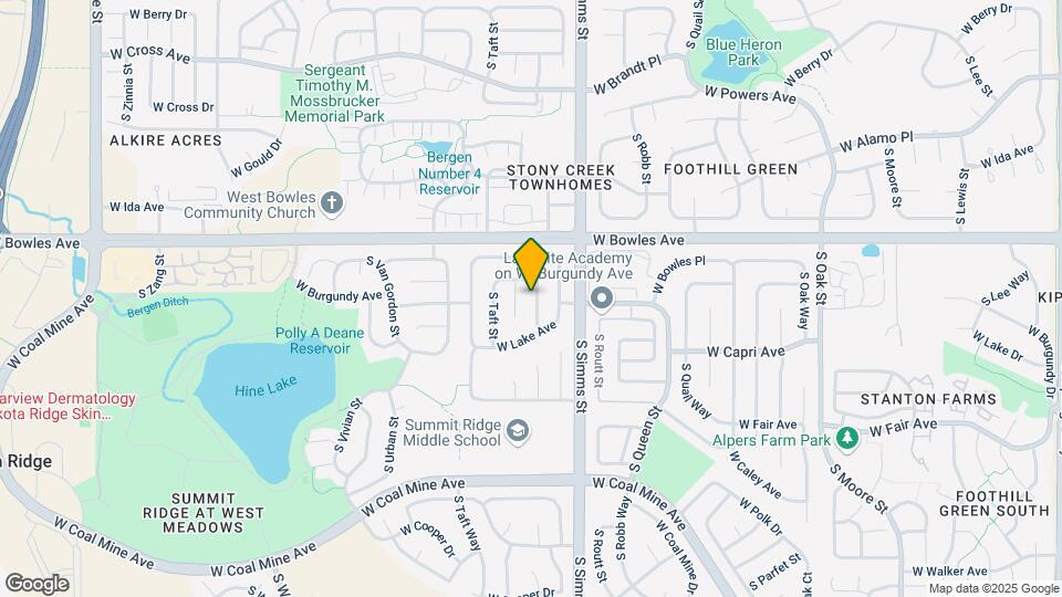 5989 S Swadley Way Map and Location Details