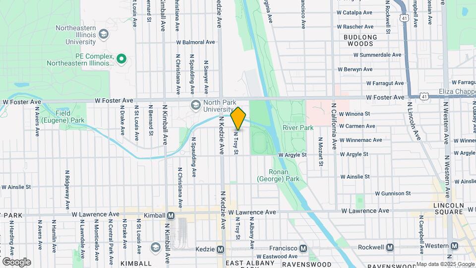 5045 N Troy St Map and Location Details