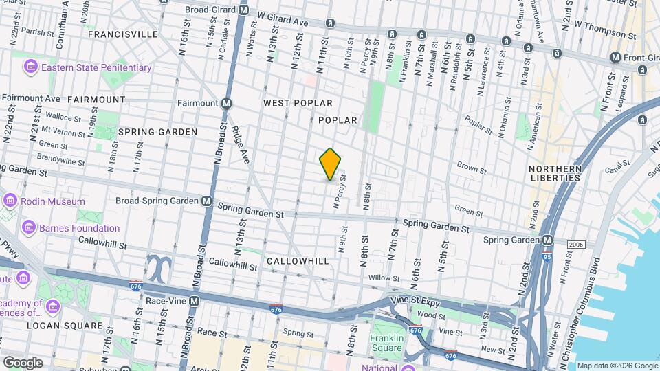 615 N 10th St Map and Location Details