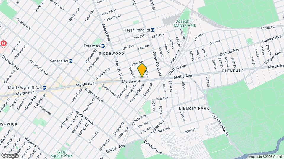 6025 Myrtle Ave Mapa y Detalles de la Ubicación