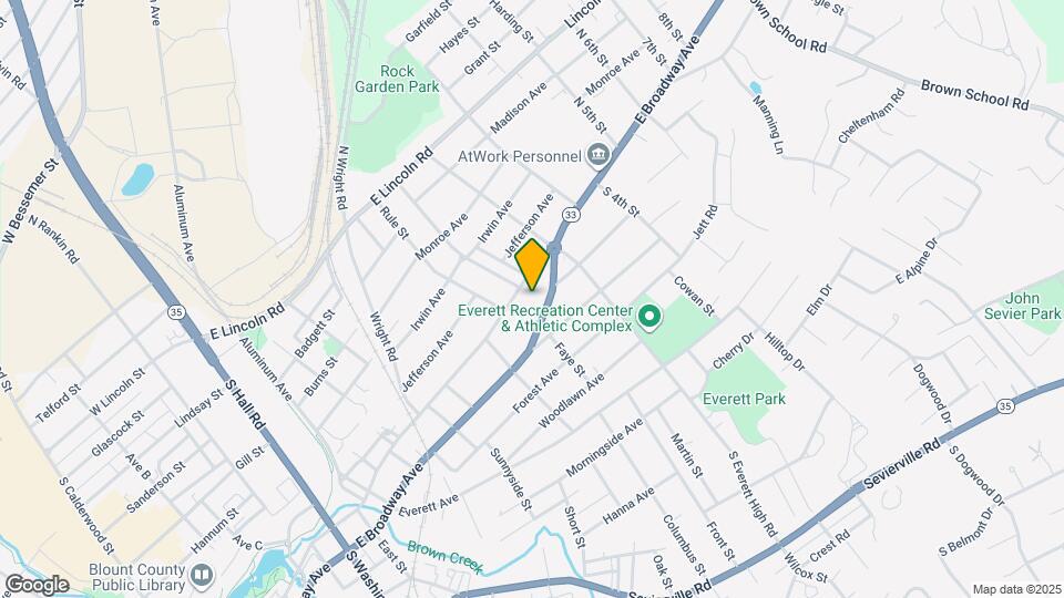 1326 E Harper Ave Map and Location Details