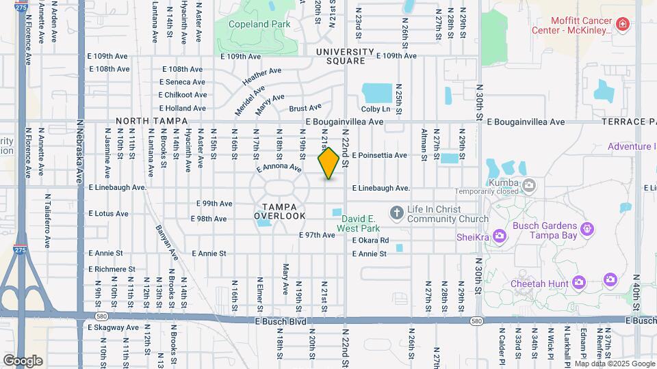 10001 N 21st St Map and Location Details