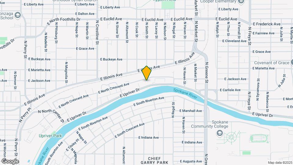 2517 E Upriver Dr Map and Location Details