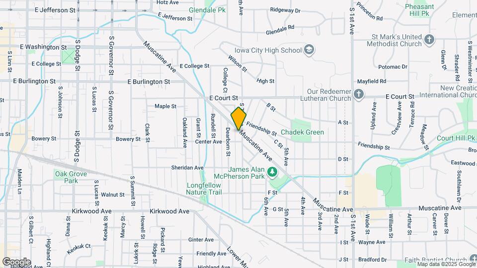 1631 Muscatine Ave Map and Location Details