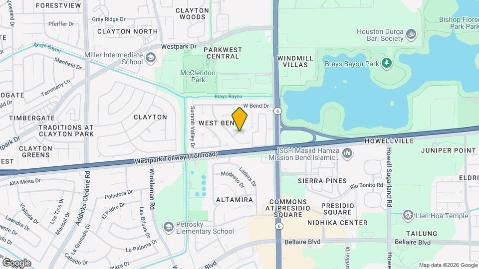 14715 Woodward Gardens Dr Map and Location Details