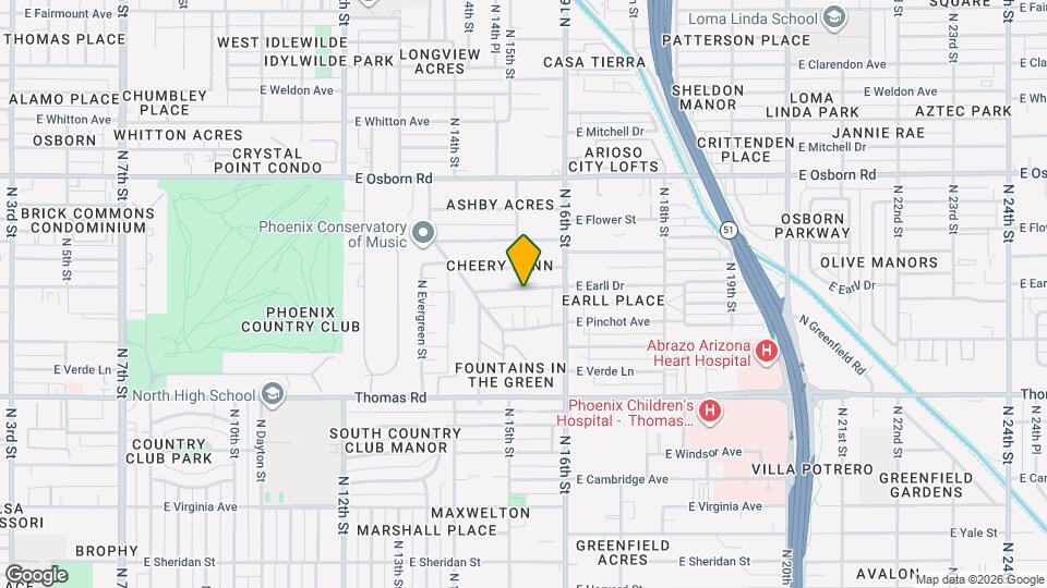 1513 E Earll Dr Map and Location Details