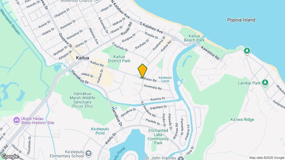 308 Awakea Rd Map and Location Details