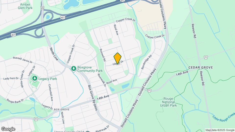 25 Hislop Dr Map and Location Details