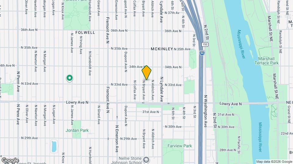 3306 N Bryant Ave Mapa y Detalles de la Ubicación