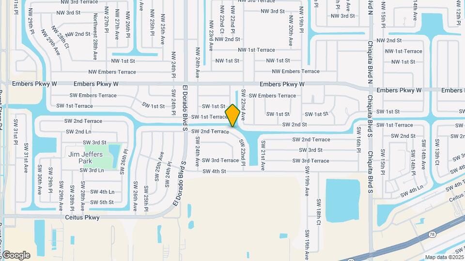 2205 SW 2nd Terrace Map and Location Details