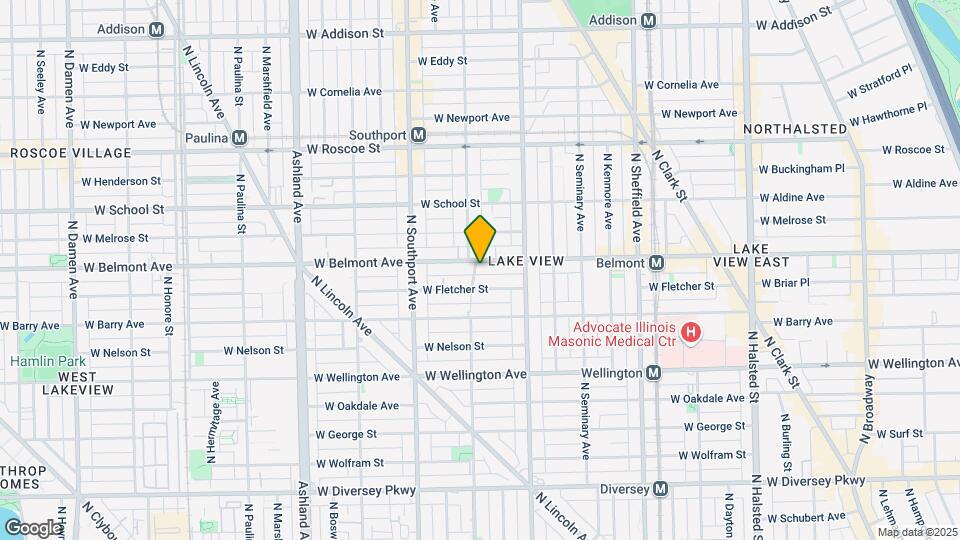 3133 N Lakewood Ave Map and Location Details