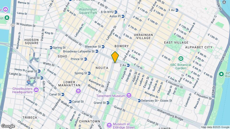 267 Bowery Map and Location Details
