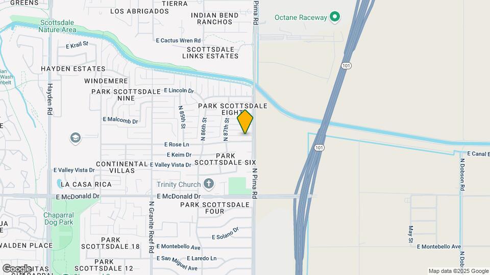 8738 E Rose Ln Map and Location Details