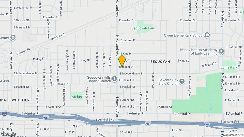 3318 E Jasper St Mapa y Detalles de la Ubicación