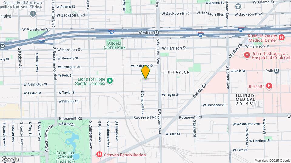 2450 W Arthington st Map and Location Details