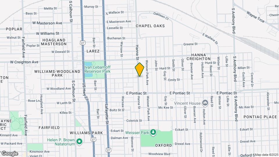 2503 S Hanna St Map and Location Details