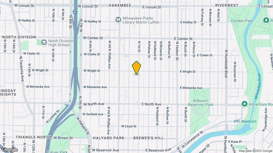 2457 N 1st St, Unit front back Map and Location Details
