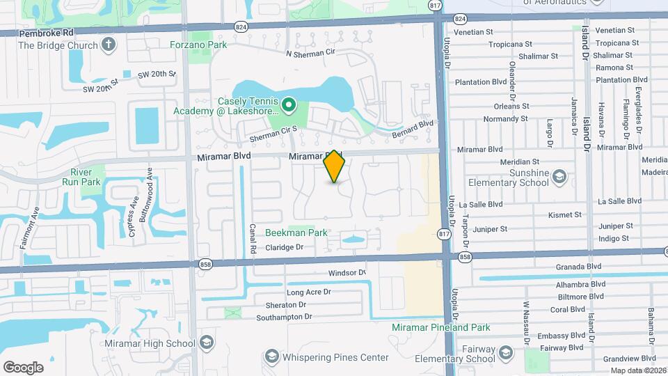 8389 SW 26 th St Map and Location Details