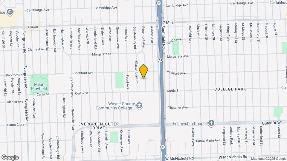 18275 Rosemont Ave Map and Location Details