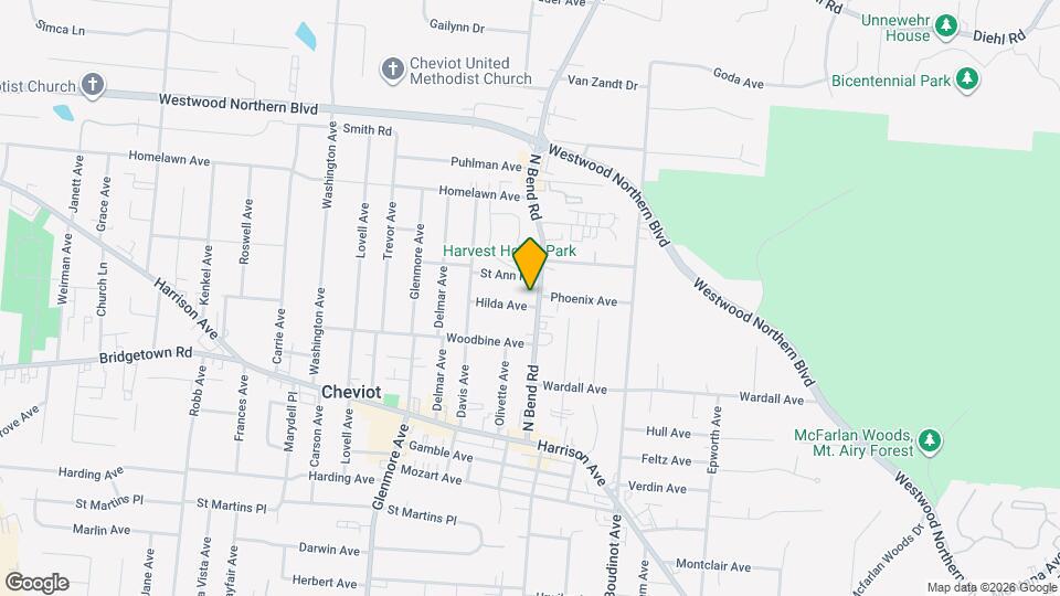 3935 N Bend Rd Mapa y Detalles de la Ubicación