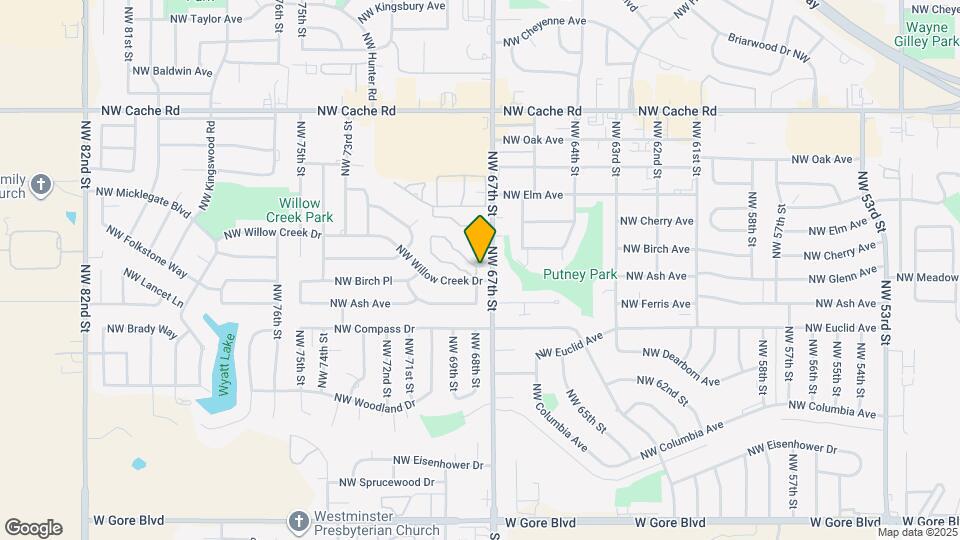 6801 NW Willow Springs Dr Map and Location Details