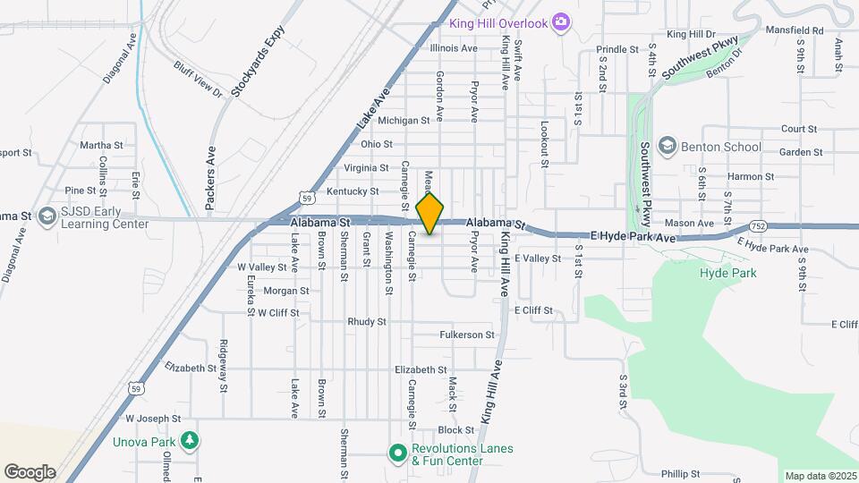 307 W Hyde Park Ave Map and Location Details