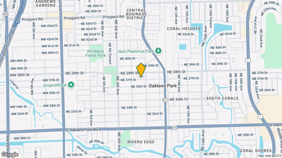919 NE 37th St Map and Location Details