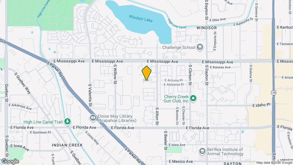 1219 S Yosemite Way, Unit RM C Map and Location Details