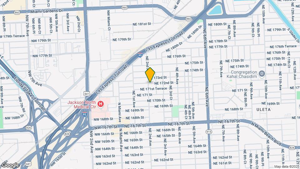 200 NE 172nd St Map and Location Details