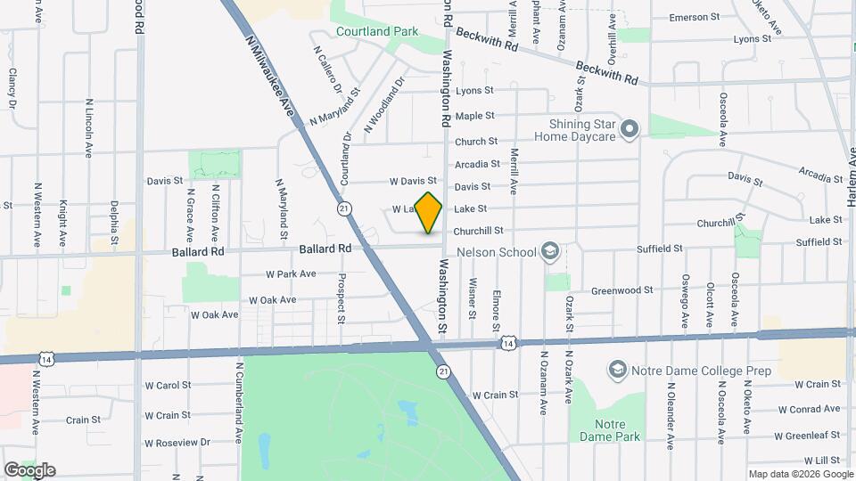 8017 W Churchill Ave, Unit 1 Map and Location Details