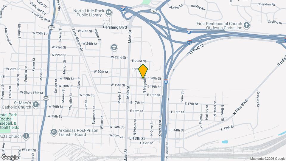 1919 N Magnolia St Map and Location Details