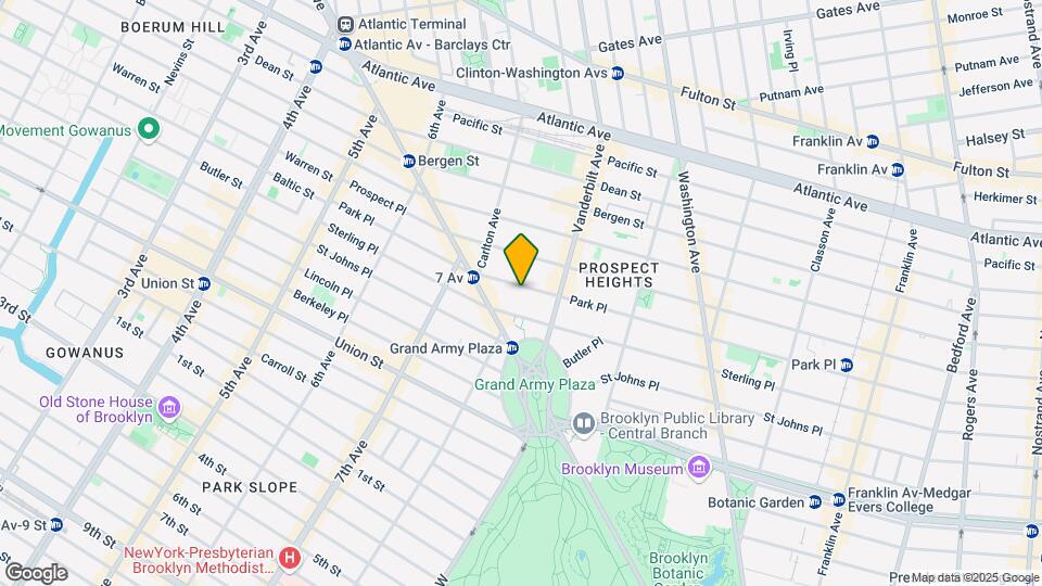 220 Park Pl Map and Location Details