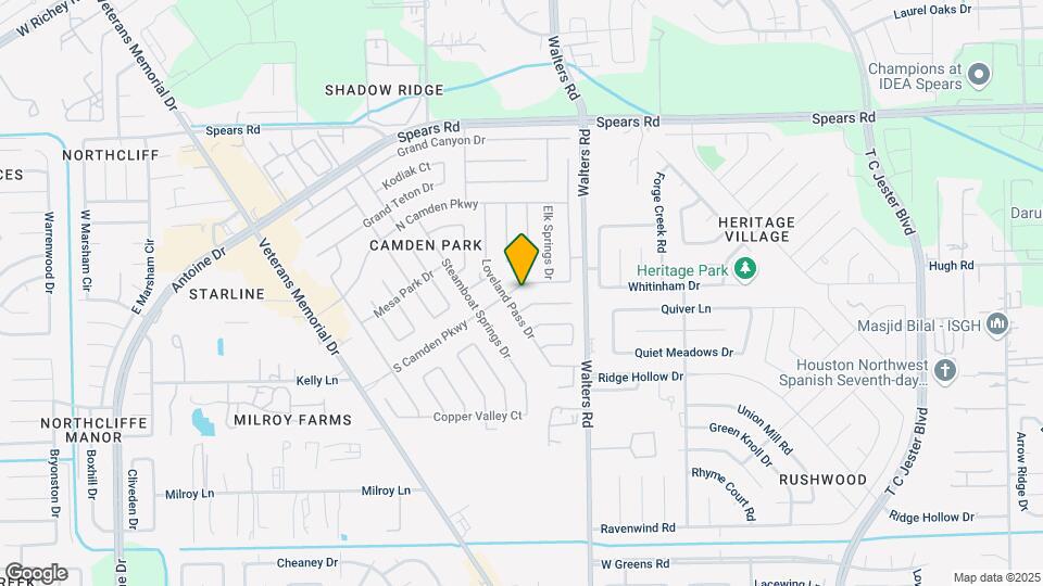 2722 S Camden Pkwy Map and Location Details