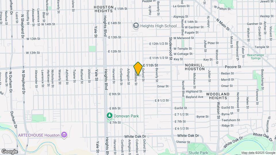 1006 Columbia St Map and Location Details