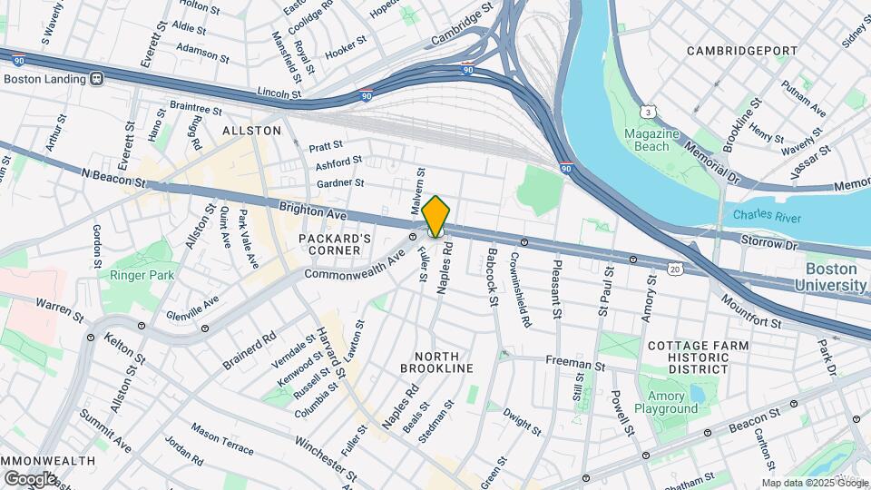 1092 Commonwealth Ave Map and Location Details