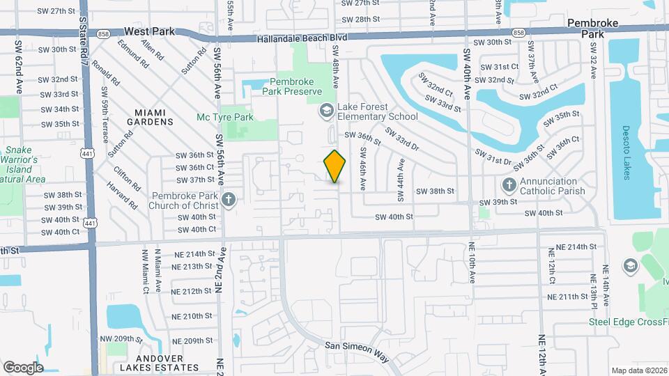 3820 SW 48th Ave Map and Location Details