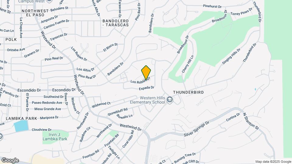 6138 Los Robles Dr Map and Location Details