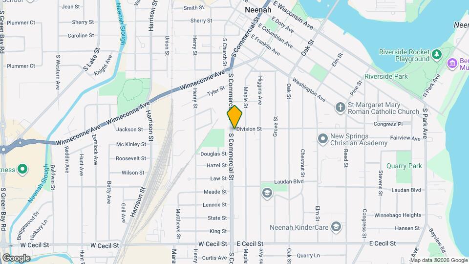 702 S Commercial St Map and Location Details