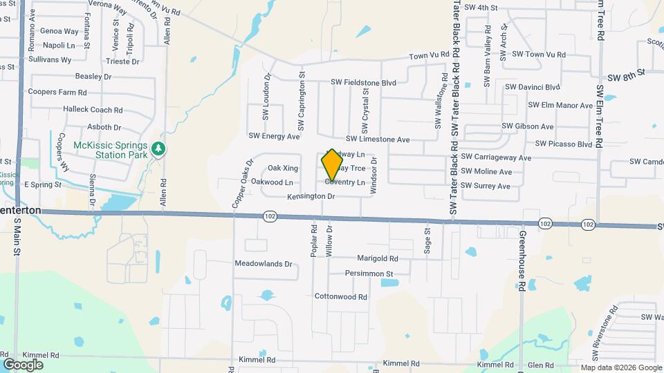1150 Coventry Ln Map and Location Details