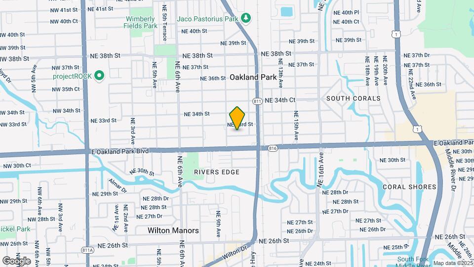 1035 NE 32nd St Map and Location Details