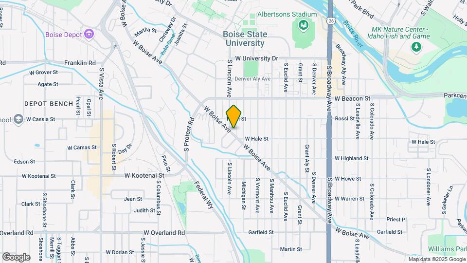 Boise Avenue Apartments Map and Location Details
