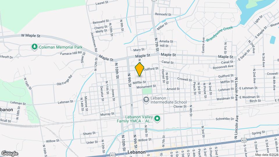 511 N 8th St Map and Location Details