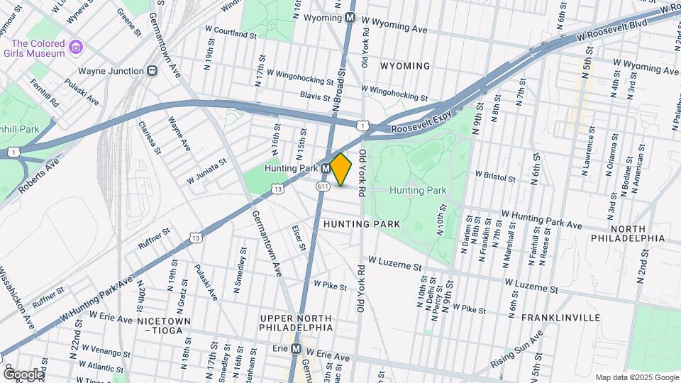 1336 W Hunting Park Ave Map and Location Details