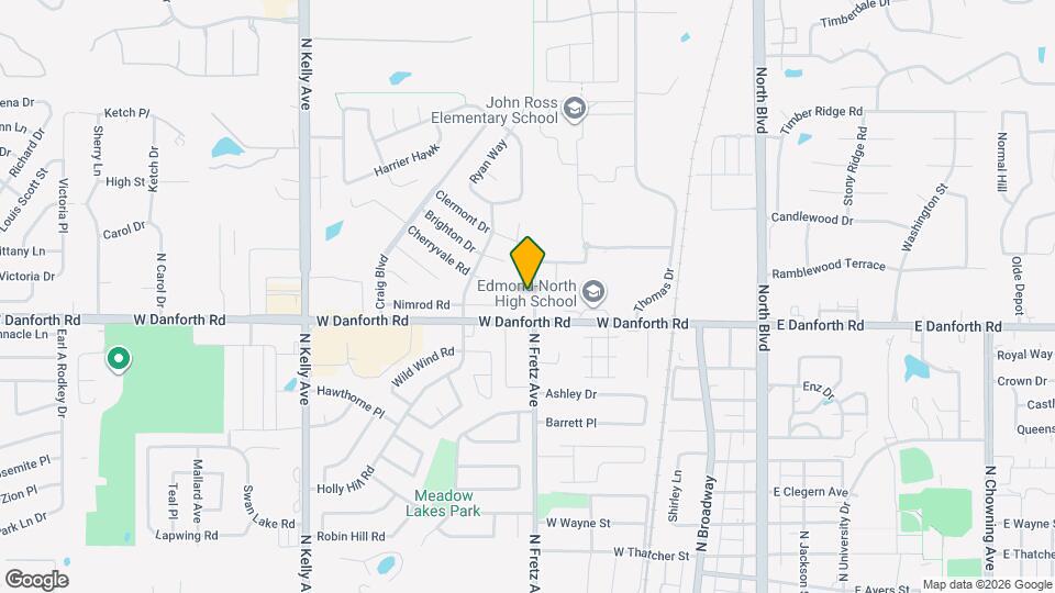 1311 N Fretz Ave Map and Location Details